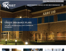 Tablet Screenshot of kristinsurance.com